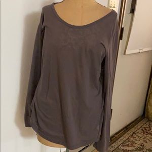 Maurices size 2 sheer print long sleeve tee